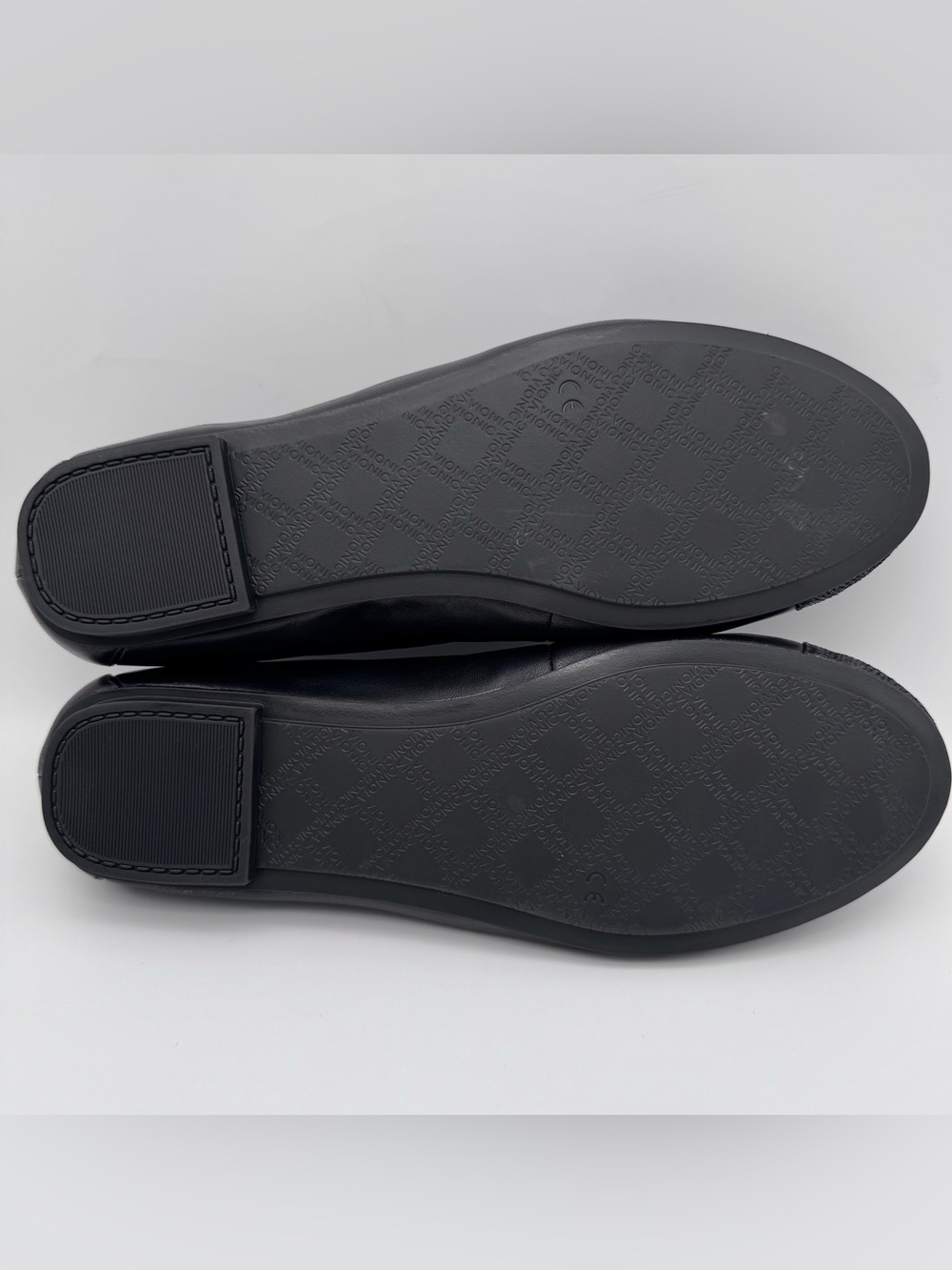 Vionic Minna Ballet Flats Black Leather Women 9 Wide Orthotic Comfort Shoes - Picture 8 of 10